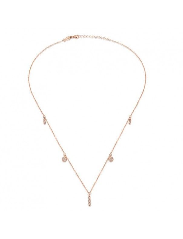 Collar plata Mujer circonitas KL036-2 Necklace.