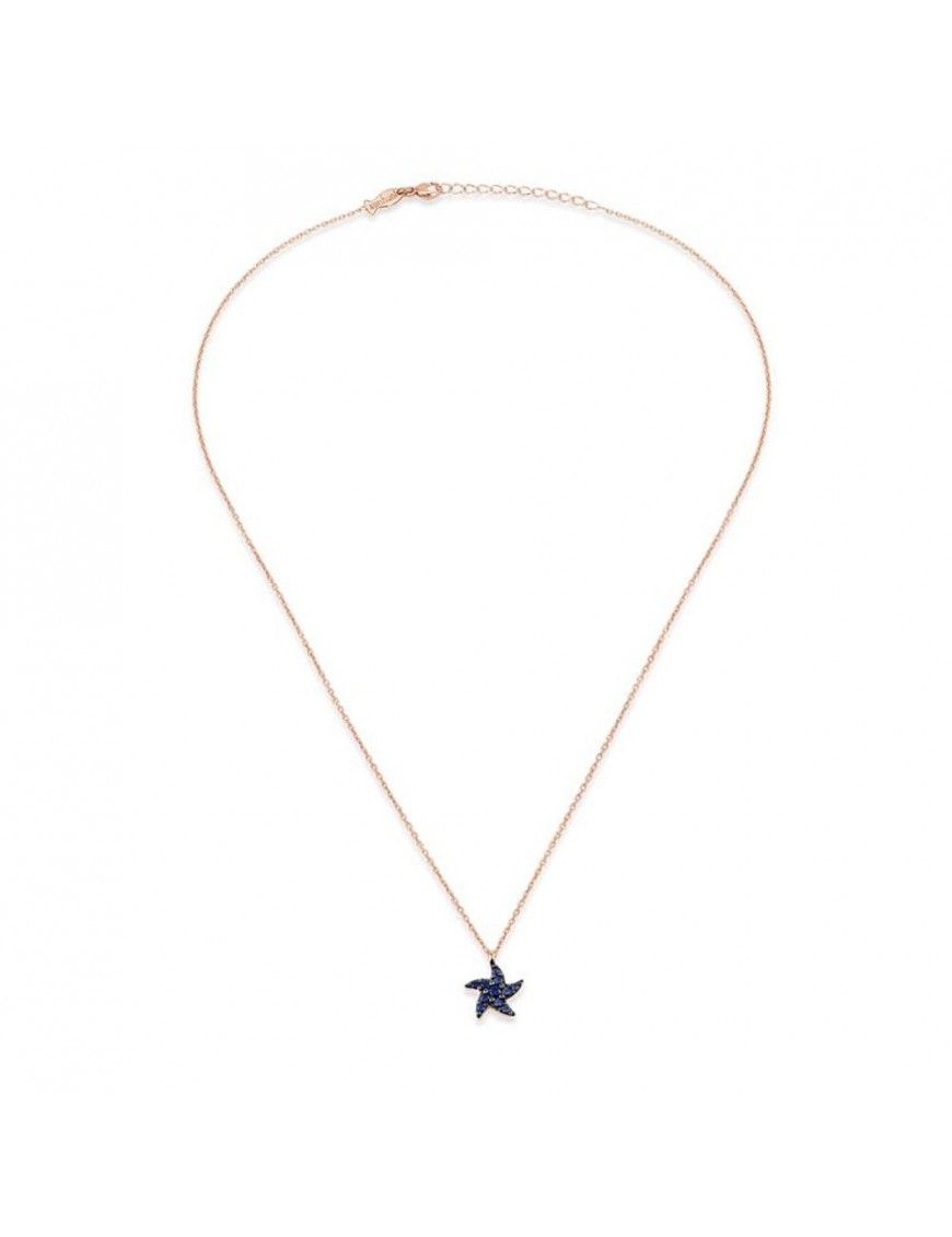 Collar plata Mujer estrella circonitas NB566-2