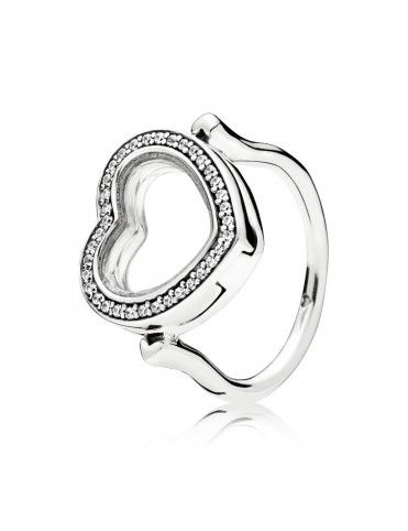 Anillo Pandora Plata Locket corazón 197252CZ-54