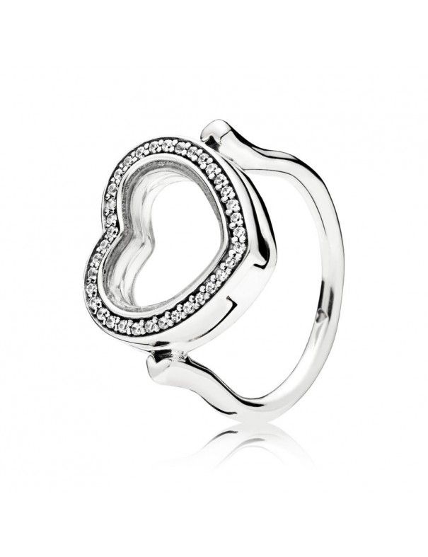 Anillo Pandora Plata Locket corazón 197252CZ-54