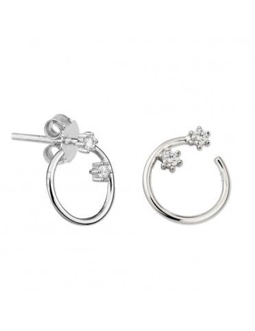 Pendientes Plata Mujer Circonitas Karma 151210