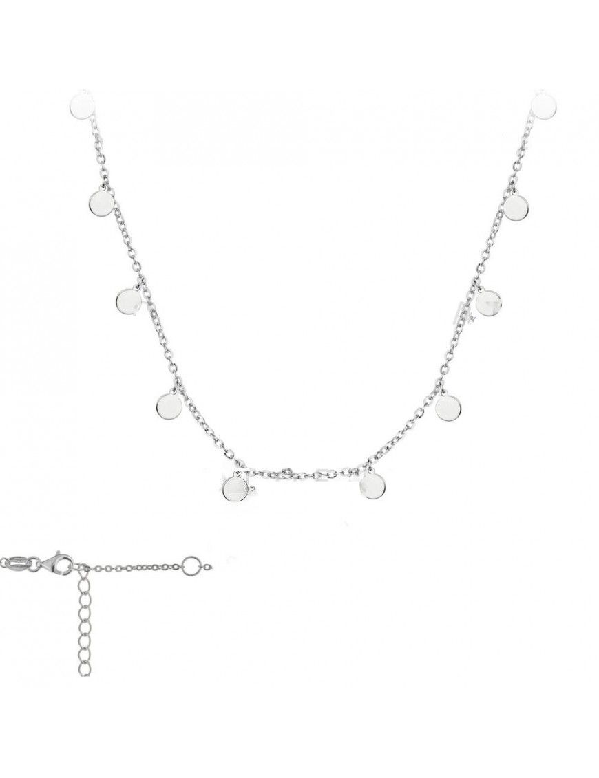 Collar Plata Mujer Círculos 174437