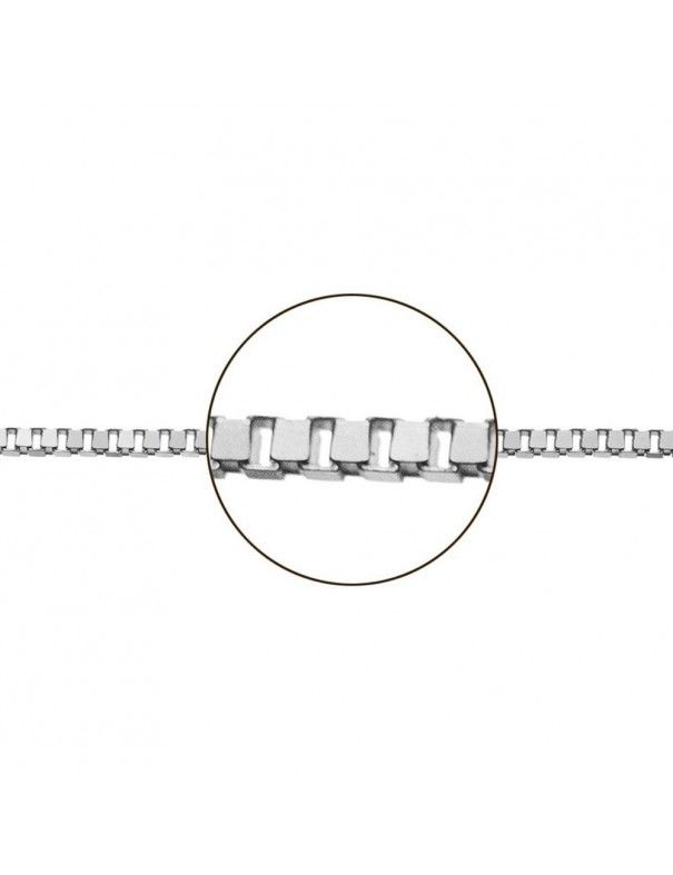Cadena Oro blanco Veneciana 40 cm 033114040&40