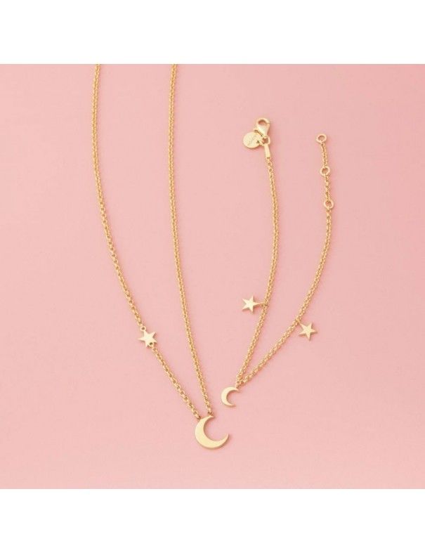 Pulsera Oro Amarillo Estrella Luna 4A8307300