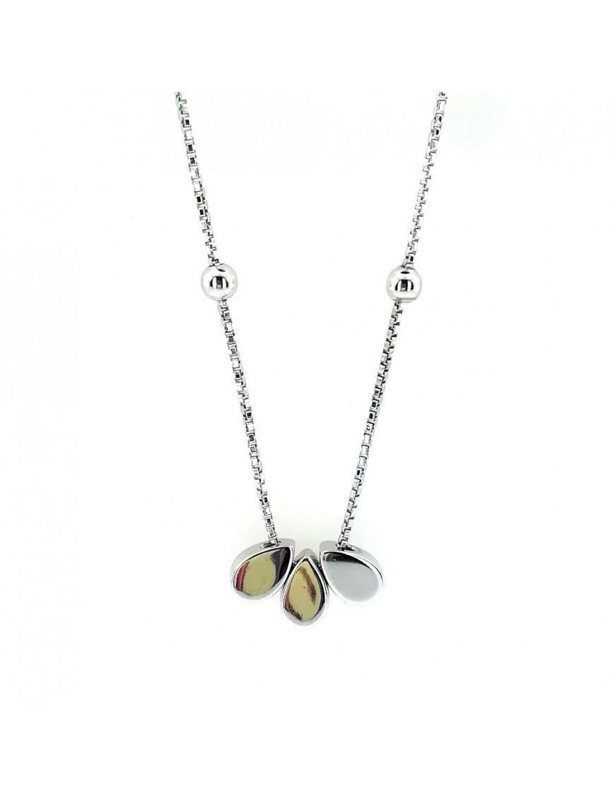 Collar Plata cadena 40 cm. mujer KN1702