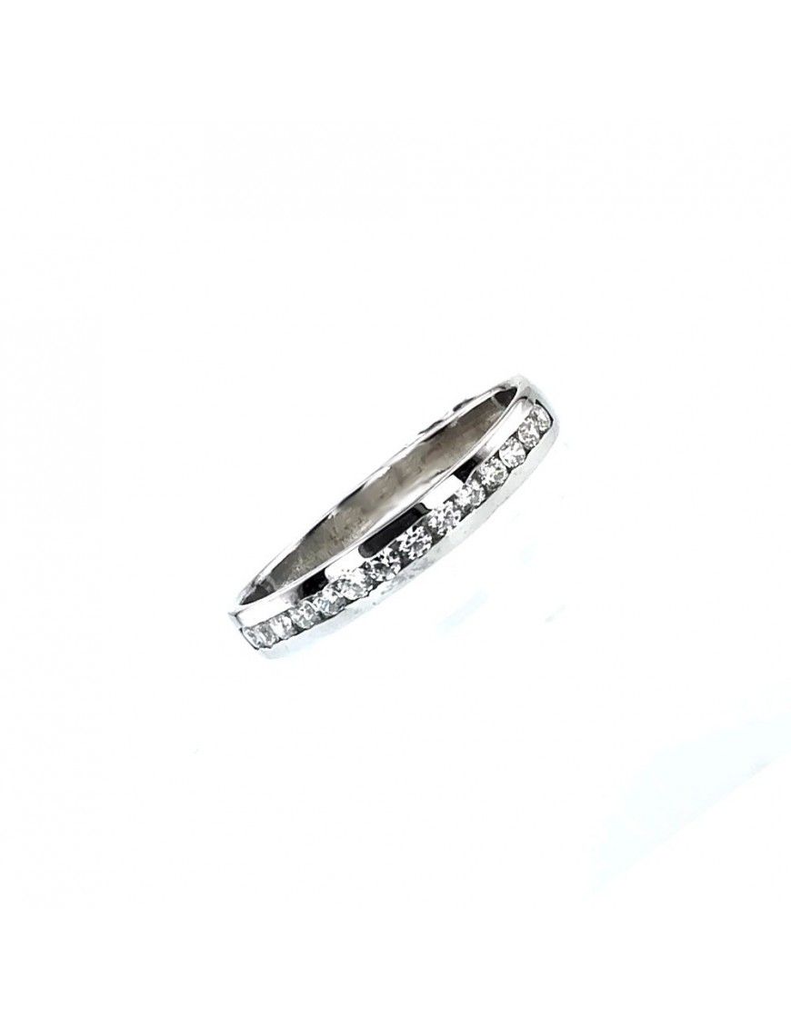 Alianza Oro blanco 18K Brillantes ST6380/30