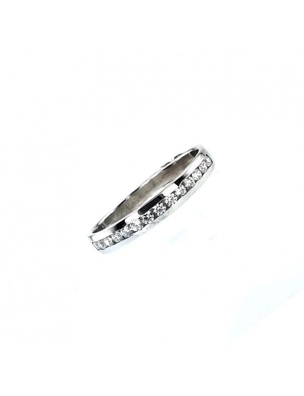 Alianza Oro blanco 18K Brillantes ST6380/30