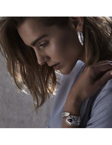 Pendientes Uno de 50 Metal Mujer PLuma PEN0598MTL0000U