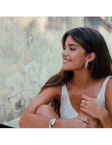 Pendientes Uno de 50 Metal Mujer PLuma PEN0598MTL0000U