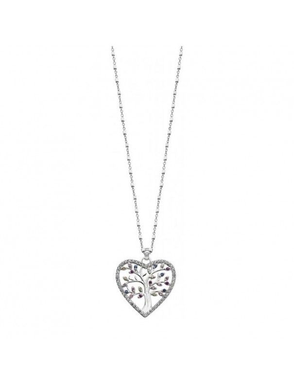 Collar Lotus Silver Mujer Heart LP1894-1/1