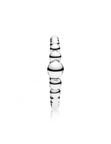 Anillo Pandora Plata cadena de cuentas 197536-54