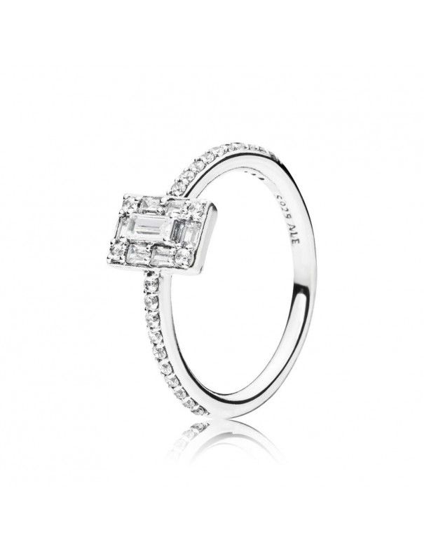 Anillo Pandora Plata Circonita 197541CZ-54 Hielo luminoso