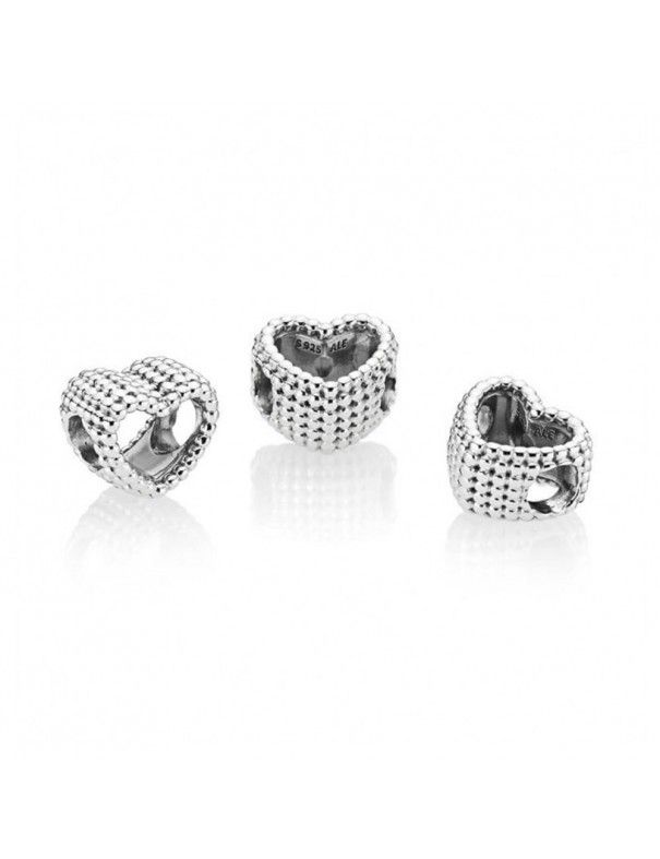 Charm Pandora Plata Corazón Moldeado 797516
