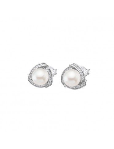 Pendientes Lotus Silver LP1928-4/1Pearls
