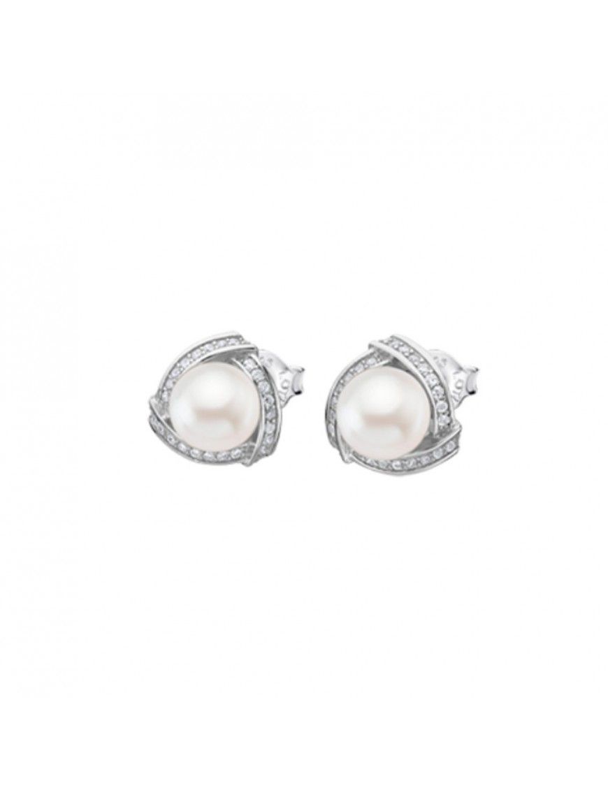 Pendientes Lotus Silver LP1928-4/1Pearls