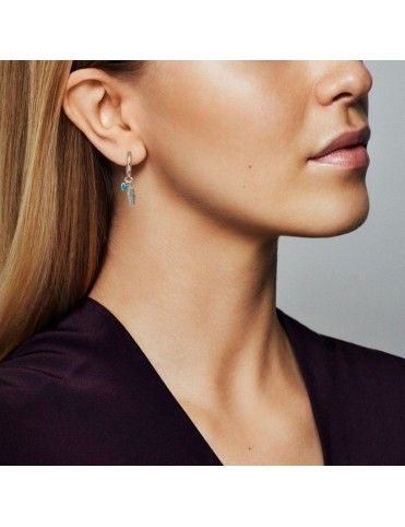 Pendiente Plata Pandora plumas espirituales 297205EN168