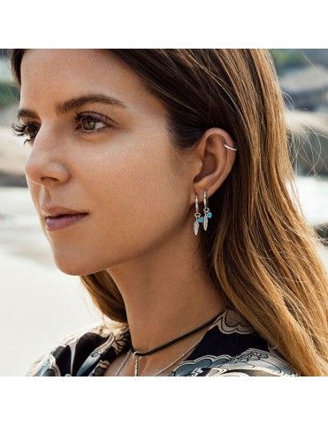 Pendiente Plata Pandora plumas espirituales 297205EN168