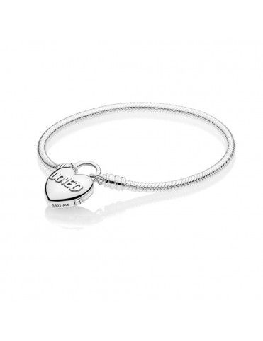 Pulsera Pandora Rígida Moment Corazón Amado 597806-17