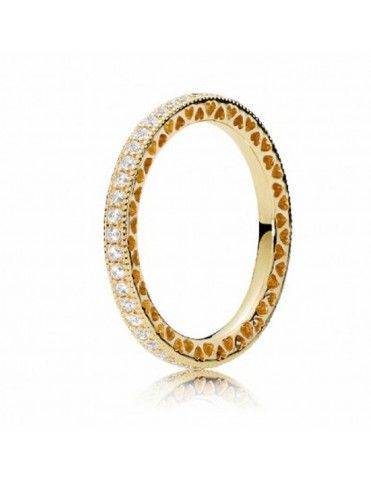 Anillo Pandora Plata Shine Corazones de 167076CZ-54