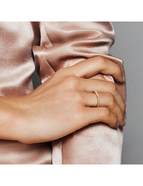 Anillo Pandora Plata Shine Corazones de 167076CZ-54