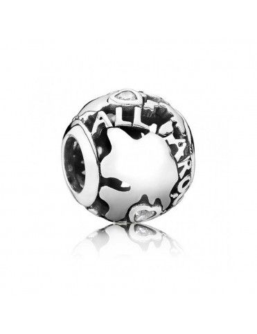 Charm Pandora Plata calado Alrededor del Mundo 791718CZ