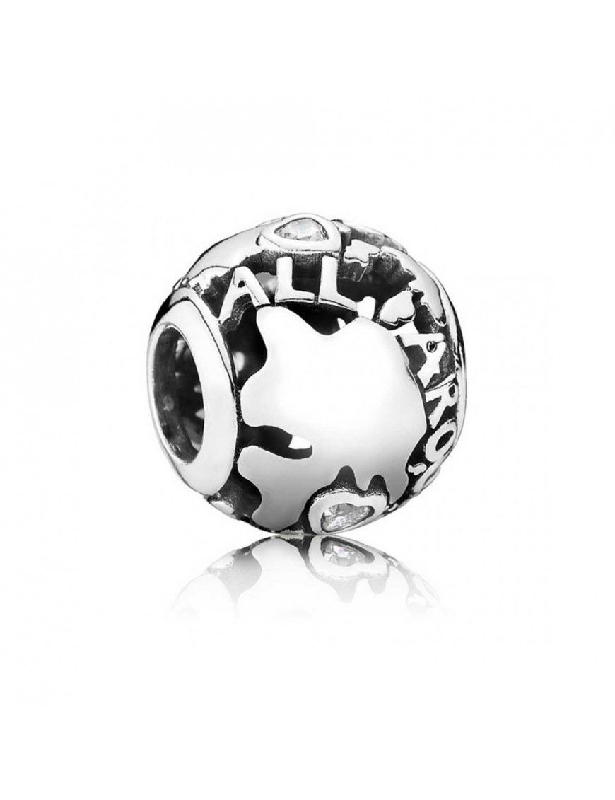 Charm Pandora Plata calado Alrededor del Mundo 791718CZ