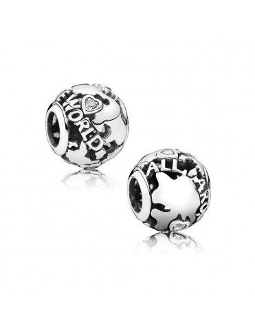 Charm Pandora Plata calado Alrededor del Mundo 791718CZ