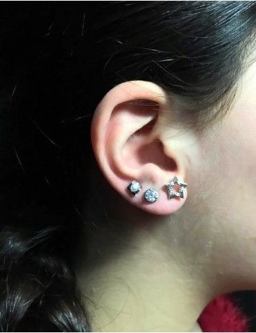 Pendientes plata circonita E3633