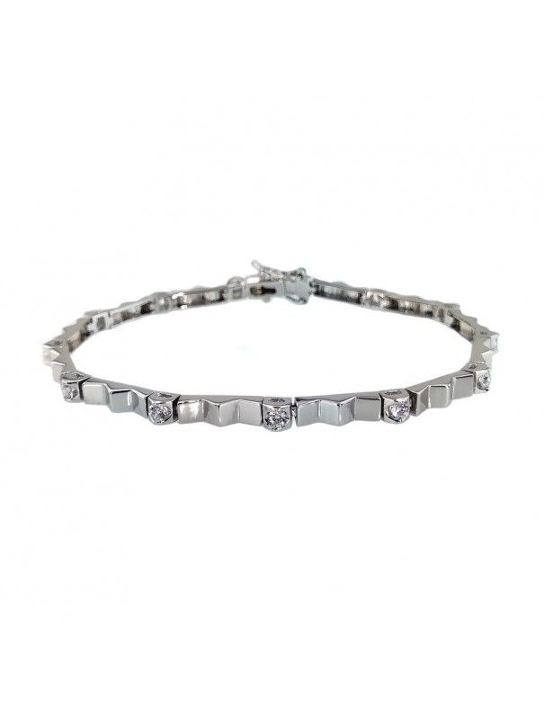 Pulsera plata Circonitas BL9100