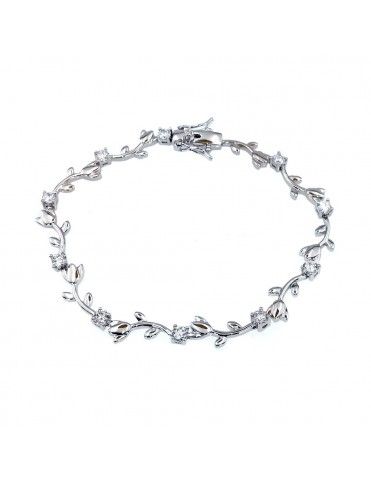 Pulsera plata Circonitas lazo BL9220WCZ