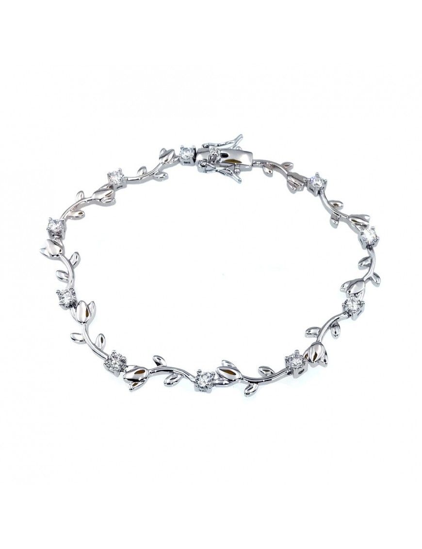 Pulsera plata Circonitas lazo BL9220WCZ