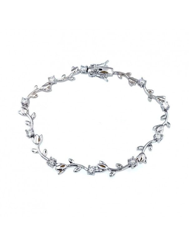 Pulsera plata Circonitas lazo BL9220WCZ