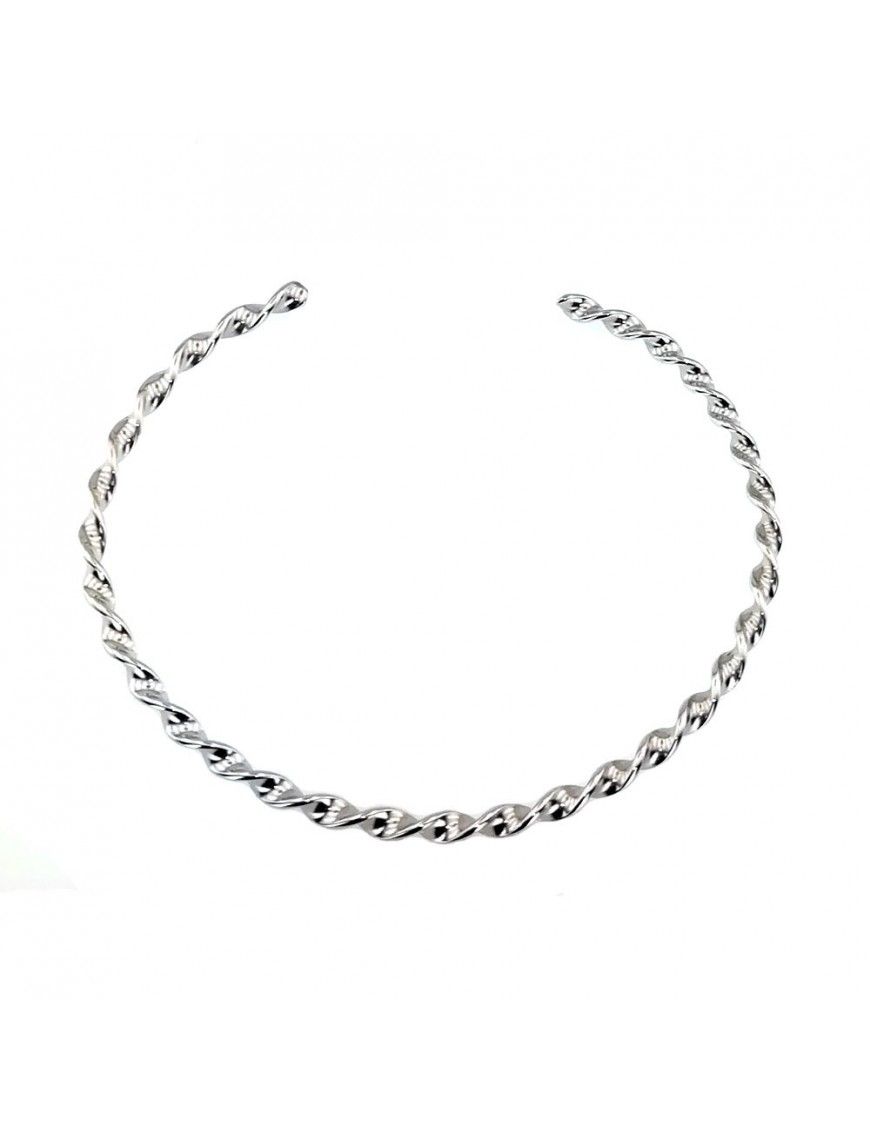 Pulsera Plata rígida mujer 045717-1-1