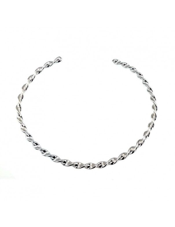 Pulsera Plata rígida mujer 045717-1-1