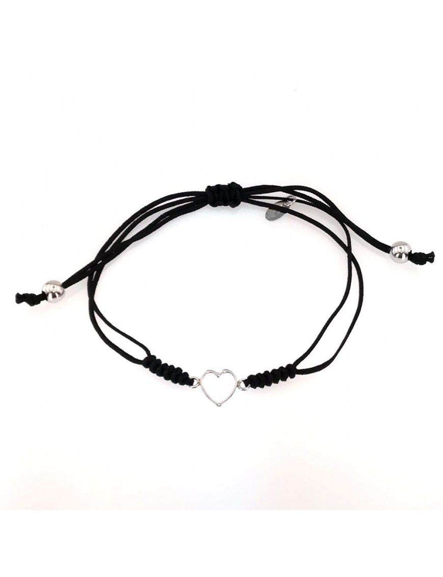 Pulsera Plata mujer macramé 046267-1-1-mac