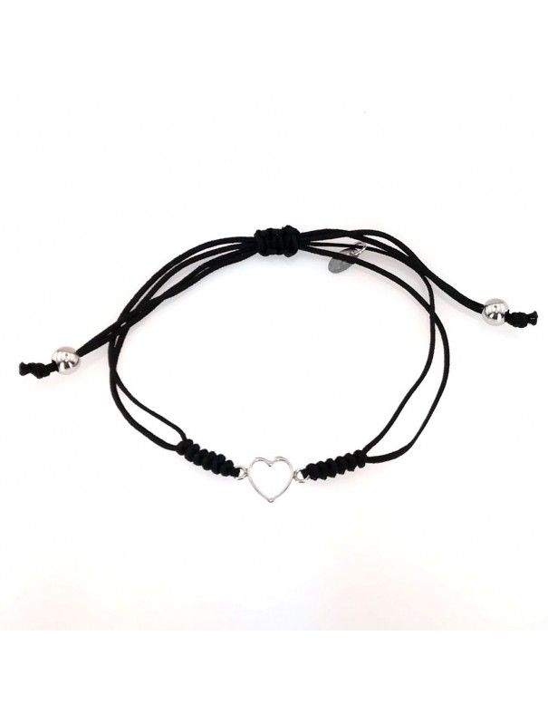 Pulsera Plata mujer macramé 046267-1-1-mac
