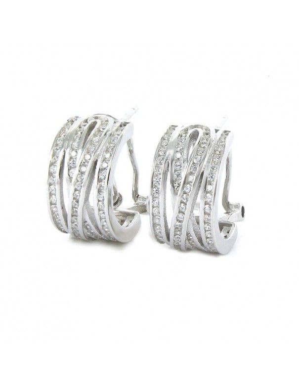 Pendientes Plata Mujer circonitas 9103946