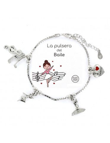 Pulsera plata Mujer Baile 9104174