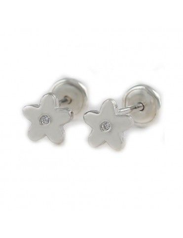 Pendientes Plata bebe flor 9104366