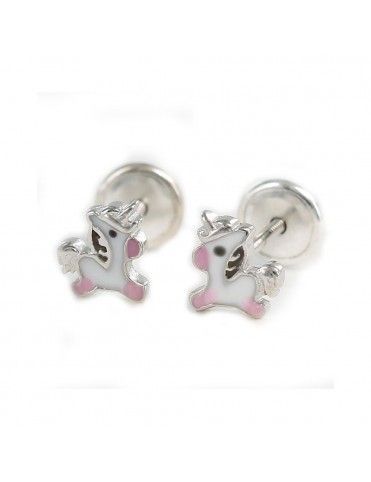 Pendientes Plata bebe Unicornio 9104369
