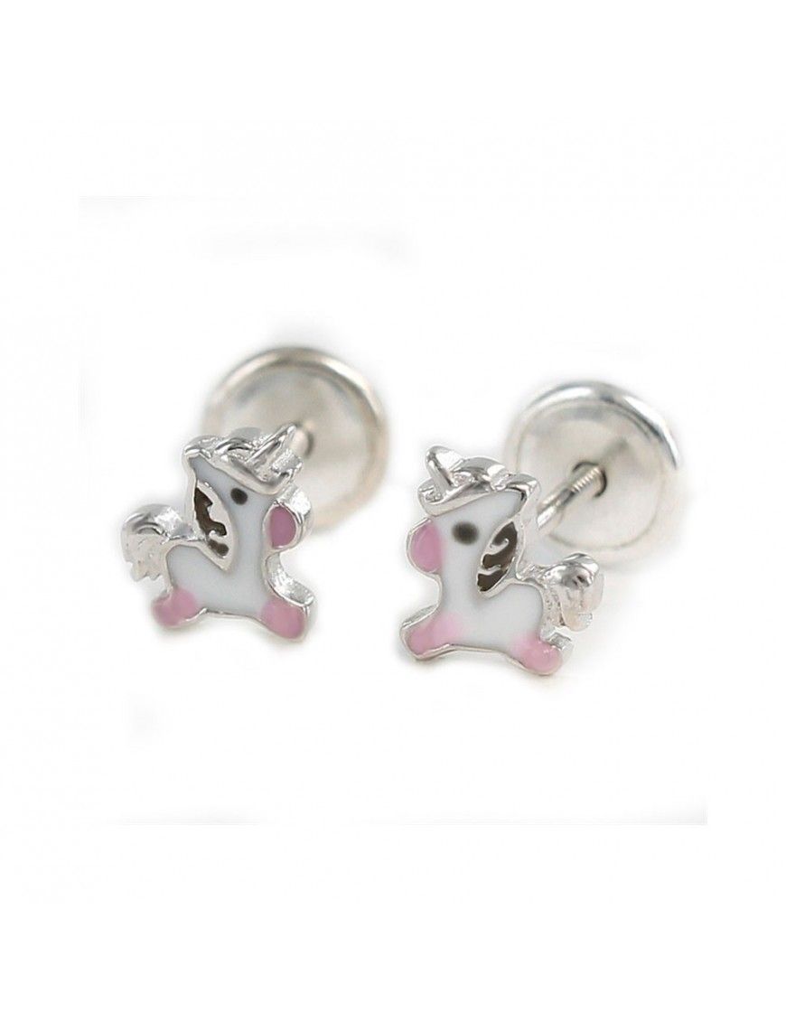 Pendientes Plata bebe Unicornio 9104369