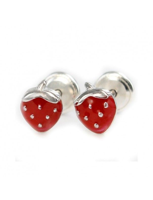 Pendientes Plata bebe fresas 9104374