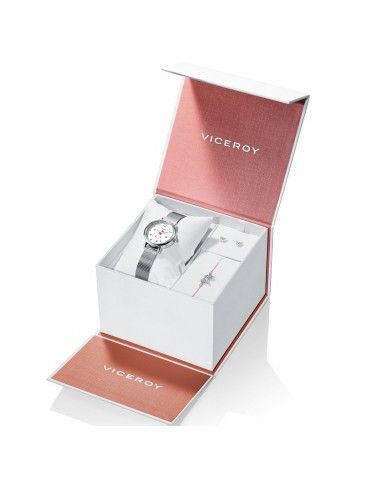 Pack reloj+pulsera+pendientes Viceroy niña 401074-05