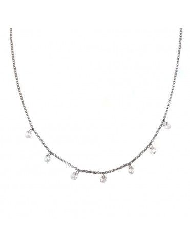 Collar Plata circonitas colgantes niña 026431-1-1-1