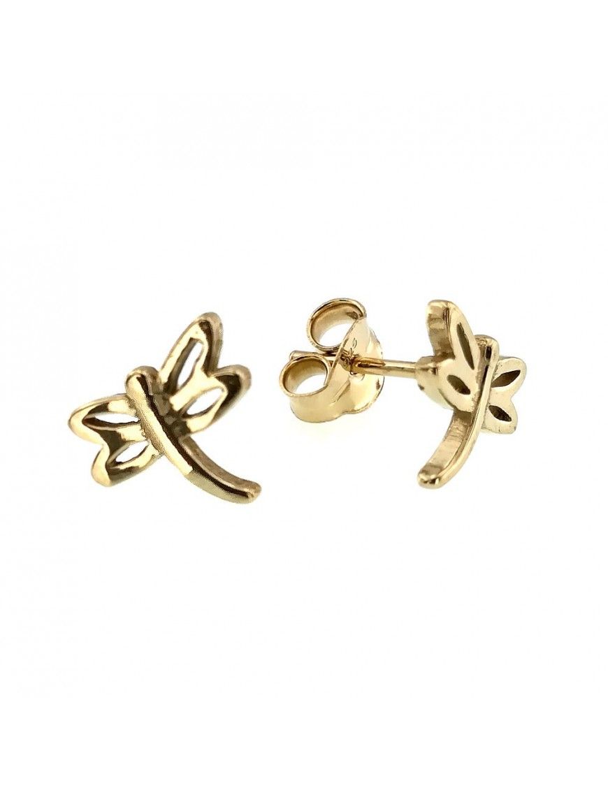Pendientes plata mujer libélula 016013-2-1