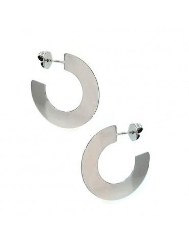 Pendientes Plata mujer Aro plano 016794-1-1