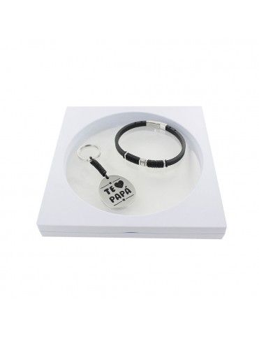 Pack pulsera de cuero + llavero papá 9106605