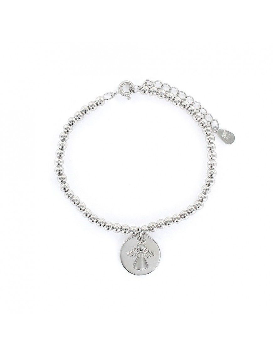 Pulsera Plata Niña angelito colgando 9106341
