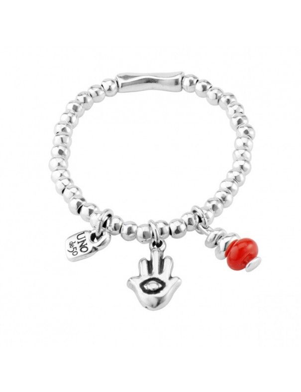 Pulsera Uno de 50 Metal Mujer Talismán PUL1822ROJMTL0M