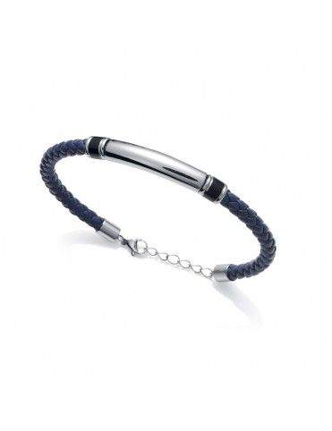 Pulsera Viceroy Piel y Acero Hombre 75098P01013